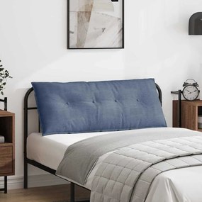 vidaXL Μαξιλάρι Πλάτης Μπλε 120 x 50 cm Υφασμάτινο Κορντουρά