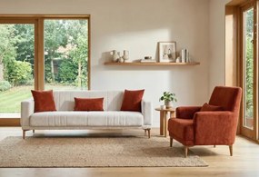 Stewehome Σετ καναπέ για σαλόνι σε αποχρώσεις πέτρας και ανθρακί