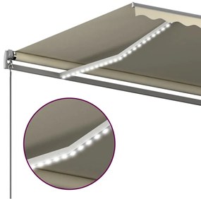 ΤΕΝΤΑ ΣΥΡΟΜΕΝΗ ΧΕΙΡΟΚΙΝΗΤΗ ΜΕ LED ΚΡΕΜ 6X3,5 Μ. 3070282