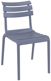 Καρέκλα Helen 20.0772 50x59x84cm Πολυπροπυλένιου Dark Grey Siesta