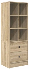 vidaXL Γραφείο με αποθηκευτικό χώρο με συρτάρι 2 pcs Δρύς Sonoma
