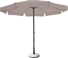 ΟΜΠΡΕΛΑ Σκελετός Αλουμινίου Βαφή Ανθρακί, Ύφασμα Μπεζ   1τμχ