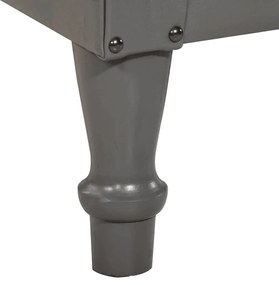 vidaXL Πολυθρόνα Γκρι από Γνήσιο Δέρμα