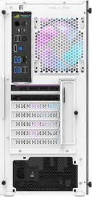 Darkflash DK351 θήκη υπολογιστή (λευκή) + 4 ανεμιστήρες RGB