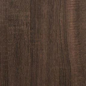 vidaXL Κάλυμμα Καλοριφέρ Καφέ Δρυς 104x20x82 εκ. Επεξεργασμένο Ξύλο