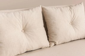 Διθέσιος Καναπές Κρεβάτι Κρέμα COSMO 78x120x82