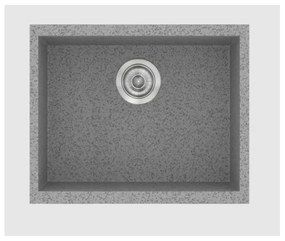 Sanitec Classic 341 Granite Grey Ένθετος Νεροχύτης 50cm