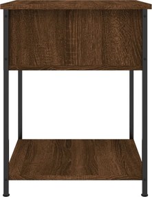 vidaXL Κομοδίνο Καφέ Δρυς 44 x 45 x 58 εκ. από Επεξεργασμένο Ξύλο