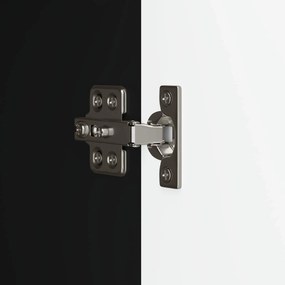 vidaXL Πλαϊνό γραφείο Μαύρο 66 x 34,5 x 90 εκ Επεξεργασμένο Ξύλο