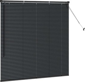 vidaXL Βενετσιάνικες Ρόδες Μαύρο 130 x 135 εκ Αλουμίνιο