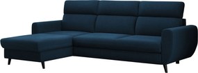 Γωνιακός Καναπές Torro Mini-Αριστερή-Μπλε Σκούρο
