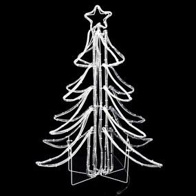 vidaXL Φιγούρες Χριστουγεν. Δέντρα LED 3 τεμ. Θερμό Λευκό 87x87x93 εκ.
