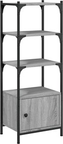 vidaXL Βιβλιοθήκη 3 Επιπέδων Γκρι Sonoma 41x30x109,5 εκ. Επεξεργ. Ξύλο