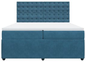 ΚΡΕΒΑΤΙ BOXSPRING ΜΕ ΣΤΡΩΜΑ ΜΠΛΕ 200X200 ΕΚ. ΒΕΛΟΥΔΙΝΟ 3294746