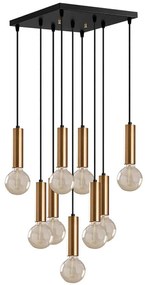 Φωτιστικό Οροφής Tempo 584TTM1327 50x50x136cm 9xE27 40W Gold Opviq