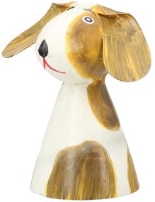 Φιγούρα φράχτη Dog Metal White Assorted 3 Times 7X6X7Cm 7X6X7Cm