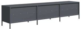 vidaXL Έπιπλο Τηλεόρασης Ανθρακί 202x39x43,5 εκ. Ατσάλι Ψυχρής Έλασης