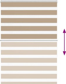 vidaXL Ζέβρα τυφλή 105x150 cm Πλάτος υφάσματος 100,9 εκ. Πολυεστέρας