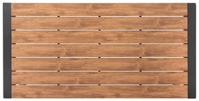 Τραπέζι GOYA Αλουμίνιο Ανθρακί και Polywood 160x80x75Υ εκ. 160x80x75 εκ.