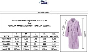 Μπουρνούζι Dimcol 3010 Μωβ