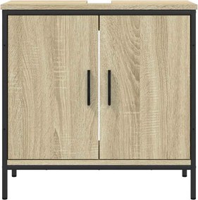 vidaXL Ντουλάπι Νιπτήρα Μπάνιου Sonoma Δρυς 60x30x60 εκ. Επεξ. Ξύλο
