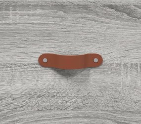 vidaXL Ντουλάπι Τοίχου Γκρι Sonoma 60x36,5x35 εκ. Επεξεργασμένο Ξύλο