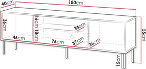 Έπιπλο τηλεόρασης Tresse 180 EF-Mpez