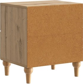 vidaXL Κομοδίνο 2 τεμ. Artisan Δρυς 43 x 34,5 x 48 εκ