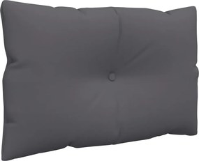 vidaXL Μαξιλάρια Καναπέ Παλέτας 2 τεμ. Ανθρακί Υφασμάτινα