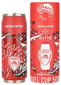 ESTIA ΘΕΡΜΟΣ TRAVEL CUP OLYMPIACOS BC EDITION TOGETHER WE FIGHT 500ml 00-27100
