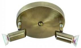 Φωτιστικό Οροφής-Σποτ 9075-2 17x7cm 2xGU10 Bronze Inlight
