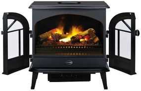 Ηλεκτρικό Τζάκι Επιδαπέδιο 2000W Μαύρο Σόμπα Εφέ Ατμού Dimplex Stockbridge 206398 Sieline-206398-Μαύρο 206398