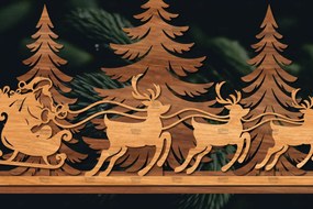 Intra απο ξύλο plywood 3mm-4mm πάχος Χριστουγεννιάτικη Σκηνή Δίασταση 15x15 cm INTRAFABR-106402872