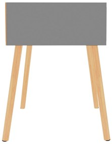 vidaXL Κομοδίνα 2 τεμ. Γκρι 40 x 40 x 56 εκ. από Επεξεργ. Ξύλο