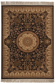 Χαλί (160x230) Βιοκαρπέτ Isfahan 2879A Black/ Cream