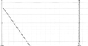 vidaXL Στύλος Περιφράξεων Γαλβανισμένο 25 x 1,4 μ Ατσάλι