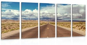 Δρόμος με εικόνα 5 μερών στην έρημο - 200x100