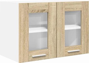 vidaXL Κρεμαστό ντουλάπι 2 pcs Δρύς Sonoma Επεξεργασμένο Ξύλο