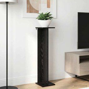 vidaXL Βάση φυτών 2 τεμ. Μαύρη Δρυς 25 x 25,5 x 100,5 εκ.