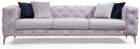 Καναπές Τριθέσιος Como 569HLN1103 237x90x73cm Light Grey
