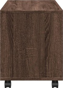 vidaXL Ντουλάπι Τροχήλατο Καφέ Δρυς 72x33x42,5 εκ. από Επεξ. Ξύλο