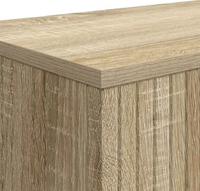 vidaXL Τραπέζι κονσόλας Ριγέ Δρύς Sonoma 155 x 29 x 74 εκ.