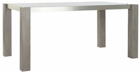 Τραπεζαρία DKD Home Decor Κρυστάλλινο Γκρι Αλουμίνιο Eik (162 x 92 x 74 cm)