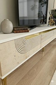 Stewehome Σετ μοντέρνας σύνθεσης τηλεόρασης με ράφι 180x30x41 cm
