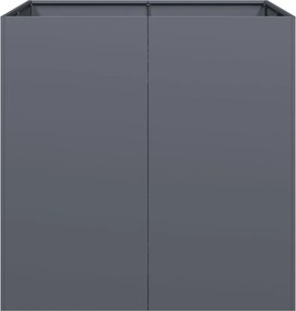 vidaXL Ζαρντινιέρα Ανθρακί 80x80x80 εκ. από Χάλυβα