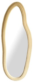 Τοίχο καθρέφτη Home ESPRIT Καφέ Βελούδο Scandi 60 x 4 x 160 cm