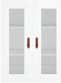 vidaXL Ντουλάπι Τοίχου Γυαλιστερό Λευκό 69,5 x 34 x 90 εκ.
