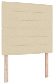vidaXL Κεφαλάρι με κεφαλάρι Κρεμ 80 cm ύφασμα