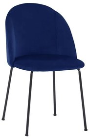 Καρέκλα Clara Blue HM8545.08 50x54x79Υ εκ. Σετ 2τμχ Βελούδο, Μέταλλο