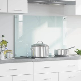 vidaXL Πλάτη κουζίνας Γάλα 90 x 60 cm σκληρυμένο γυαλί